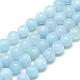 Natural Aquamarine Beads Strands UK-G-S150-08-6mm-1