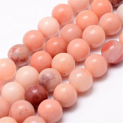 Natural Pink Aventurine Beads Strands UK-G-P257-05-8mm-1