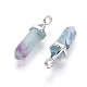 Natural Fluorite Double Terminated Pointed Pendants UK-G-F295-05I-2