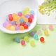 6mm Mixed Transparent Round Frosted Acrylic Ball Bead UK-X-FACR-R021-6mm-M-3