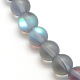 Synthetic Moonstone Beads Strands UK-G-F142-6mm-02-3
