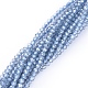 Electroplate Glass Beads Strands UK-EGLA-F149-PL-01-2