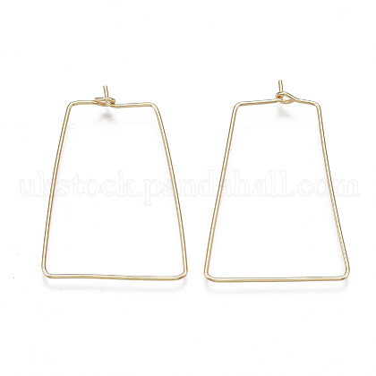 Brass Earring Hooks UK-KK-T038-425G-1
