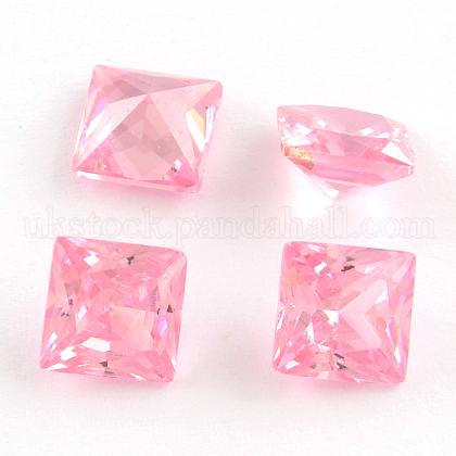 Cubic Zirconia Pointed Back Cabochons UK-ZIRC-R008-6x6-08-K-1