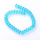 Faceted Rondelle Imitation Austrian Crystal Glass Bead Strands UK-G-PH0009-10-8x5mm-1
