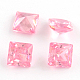 Cubic Zirconia Pointed Back Cabochons UK-ZIRC-R008-6x6-08-K-1