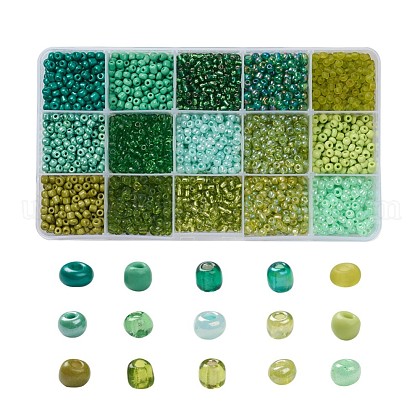 Glass Seed Beads UK-SEED-JQ0001-01D-4mm-1