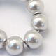 Baking Painted Pearlized Glass Pearl Round Bead Strands UK-HY-Q003-6mm-62-3