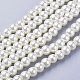 Glass Pearl Beads Strands UK-HY-6D-B02-1