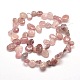 Natural Strawberry Quartz Beads Strands UK-G-M204-21-K-2