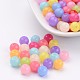 Imitation Jelly Acrylic Beads UK-JACR-R001-8mm-M-1