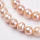 Natural Cultured Freshwater Pearl Beads Strands UK-PEAR-D187-38-3