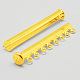 8-strands Brass Slide Lock Clasps UK-KK-H311-G-2