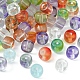 140Pcs 7 Colors Transparent Glass Beads UK-GLAA-FS0001-45-4