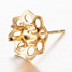 201 Stainless Steel Stud Earring Settings&nbsp;UK-STAS-G073-62G-1