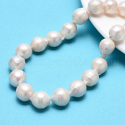 Nuggets Natural Baroque Pearl Keshi Pearl Beads Strands UK-PEAR-Q004-32-1
