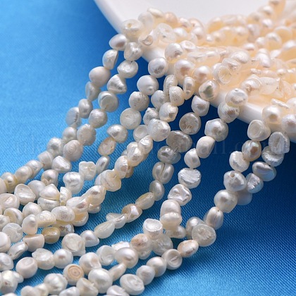 Grade A Natural Cultured Freshwater Pearl Beads Strands UK-SPDA001Y-1-1