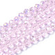 Electroplate Glass Beads Strands UK-EGLA-A034-T6mm-B12-1