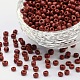 6/0 Opaque Colours Round Glass Seed Beads UK-X-SEED-A010-4mm-46-1
