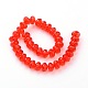 Faceted Rondelle Imitation Austrian Crystal Glass Bead Strands UK-G-PH0009-06-6x4mm-1