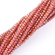 Electroplate Glass Beads Strands UK-EGLA-F149-FR-01-2