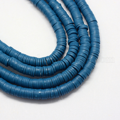Eco-Friendly Handmade Polymer Clay Beads UK-X-CLAY-R067-6.0mm-44-1