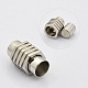 Column with Hexagon 304 Stainless Steel Magnetic Clasps UK-STAS-N014-13-5mm-2