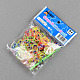 DIY Tie Dye Transparent Neon Rubber Loom Bands Refills with Accessories UK-DIY-R008-M3-K-1