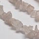 Chip Natural Rose Quartz Beads Strands UK-G-N0134-12-3