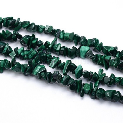 Natural Malachite Beads Strands UK-G-O049-19-1