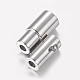 Smooth 304 Stainless Steel Magnetic Screw Clasps UK-STAS-H019-K-4