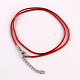 Waxed Cotton Cord Necklace Making UK-MAK-S032-1.5mm-133-1
