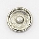 Eco-Friendly Zinc Alloy Flat Round with Infinity Jewelry Snap Buttons UK-SNAP-M054-06-FF-K-2