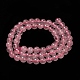 Natural  Rose Quartz Beads Strands UK-X-G-L104-6mm-01-2