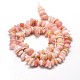 Natural Morganite Chip Beads Strands UK-X-G-E271-85-2