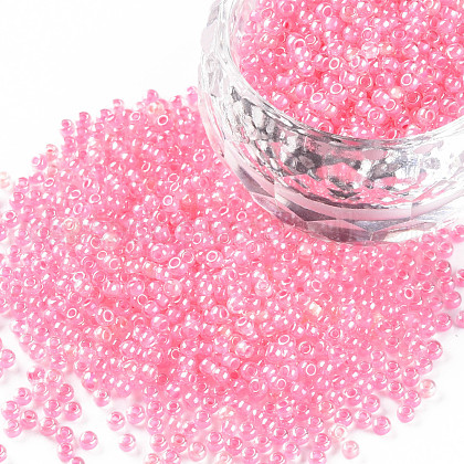 11/0 Grade A Transparent Glass Seed Beads UK-X-SEED-N001-F-253-1