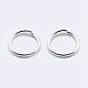 925 Sterling Silver Open Jump Rings UK-STER-F036-02S-0.6x4mm-2